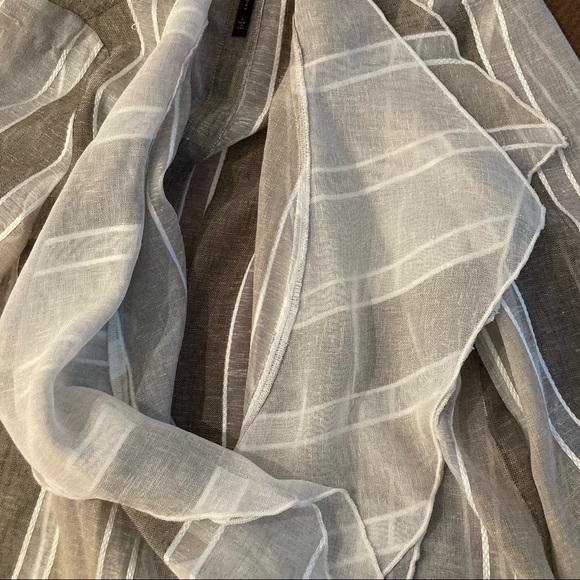 𝅺IC by Connie K Sz L Open Front Kaftan  Kimono Top Oversized 3/4 Sleeves NWT - Picture 12 of 15